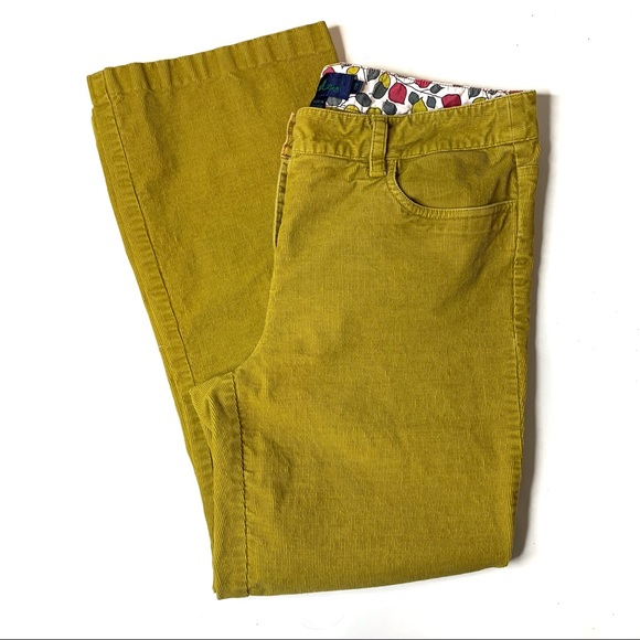 Boden Pants - BODEN Chartreuse Corduroy Pant Cropped 12 (8 US)